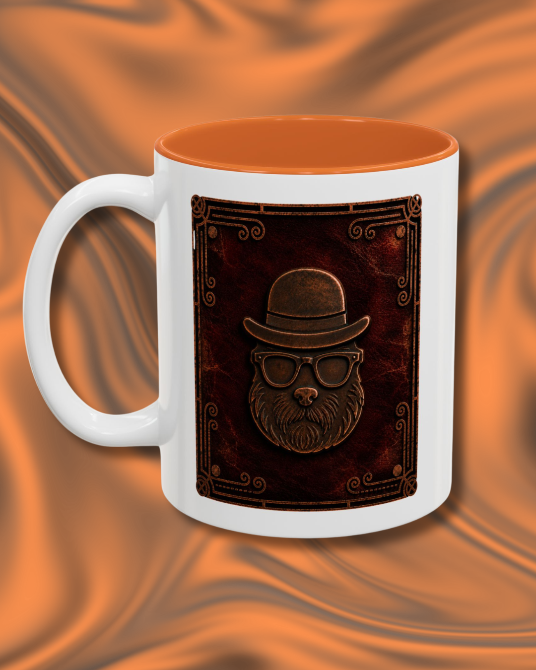 The Elegant Mutt Gentleman's Accent Mug — Two-Tone Coffee Cup (11oz)