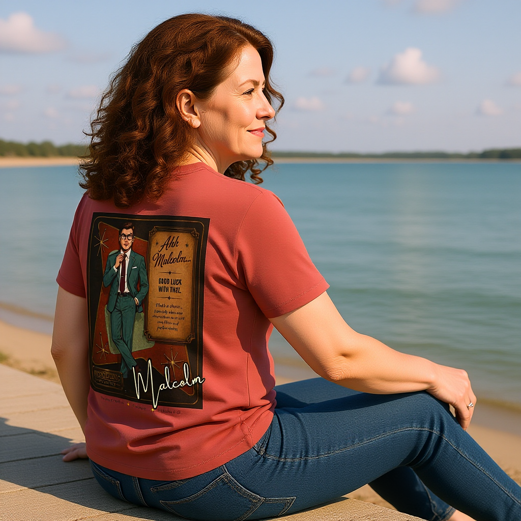 Moodland Studios Malcolm Retro T-Shirt - Vintage Studio Poster Tee