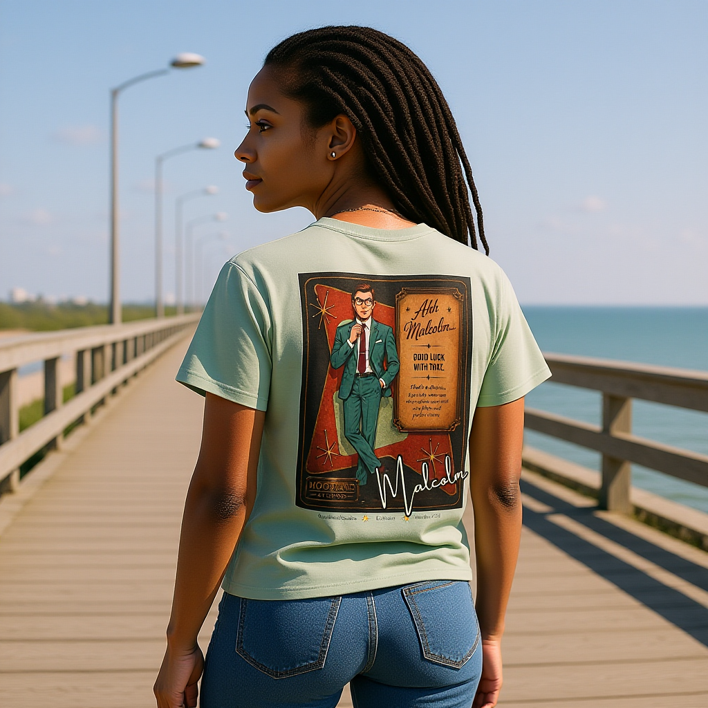 Moodland Studios Malcolm Retro T-Shirt - Vintage Studio Poster Tee