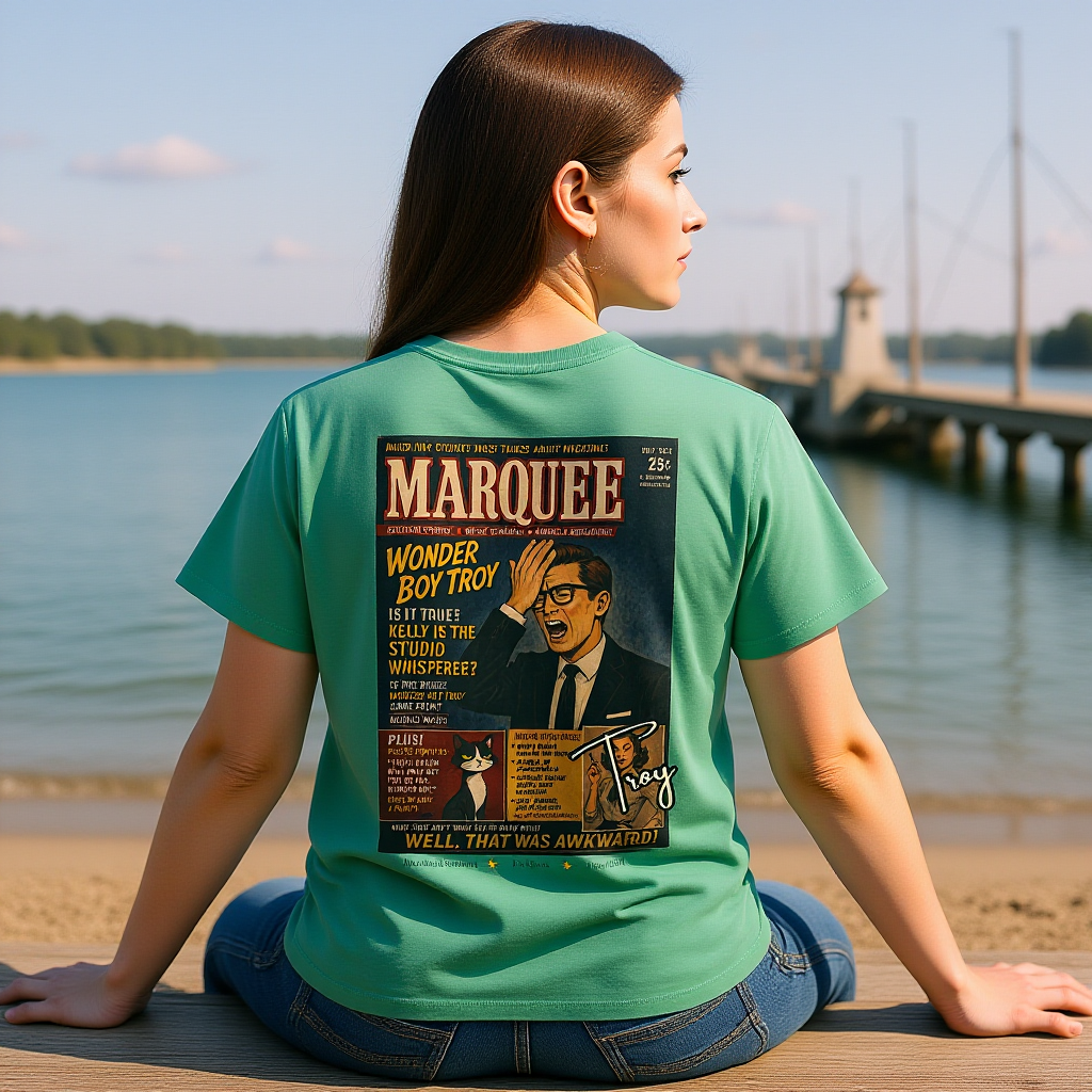Moodland Studios Marquee Retro T-Shirt  —  Vintage Wonder Boy Troy Poster Tee