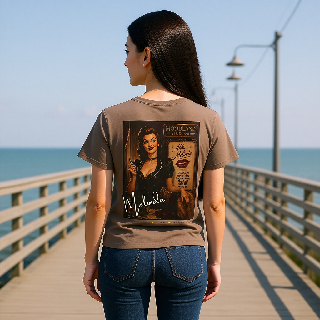 Moodland Studios Melinda Retro T-Shirt  -  Vintage Studio Poster Tee
