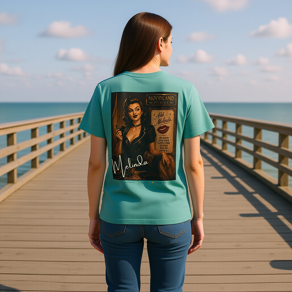 Moodland Studios Melinda Retro T-Shirt  -  Vintage Studio Poster Tee