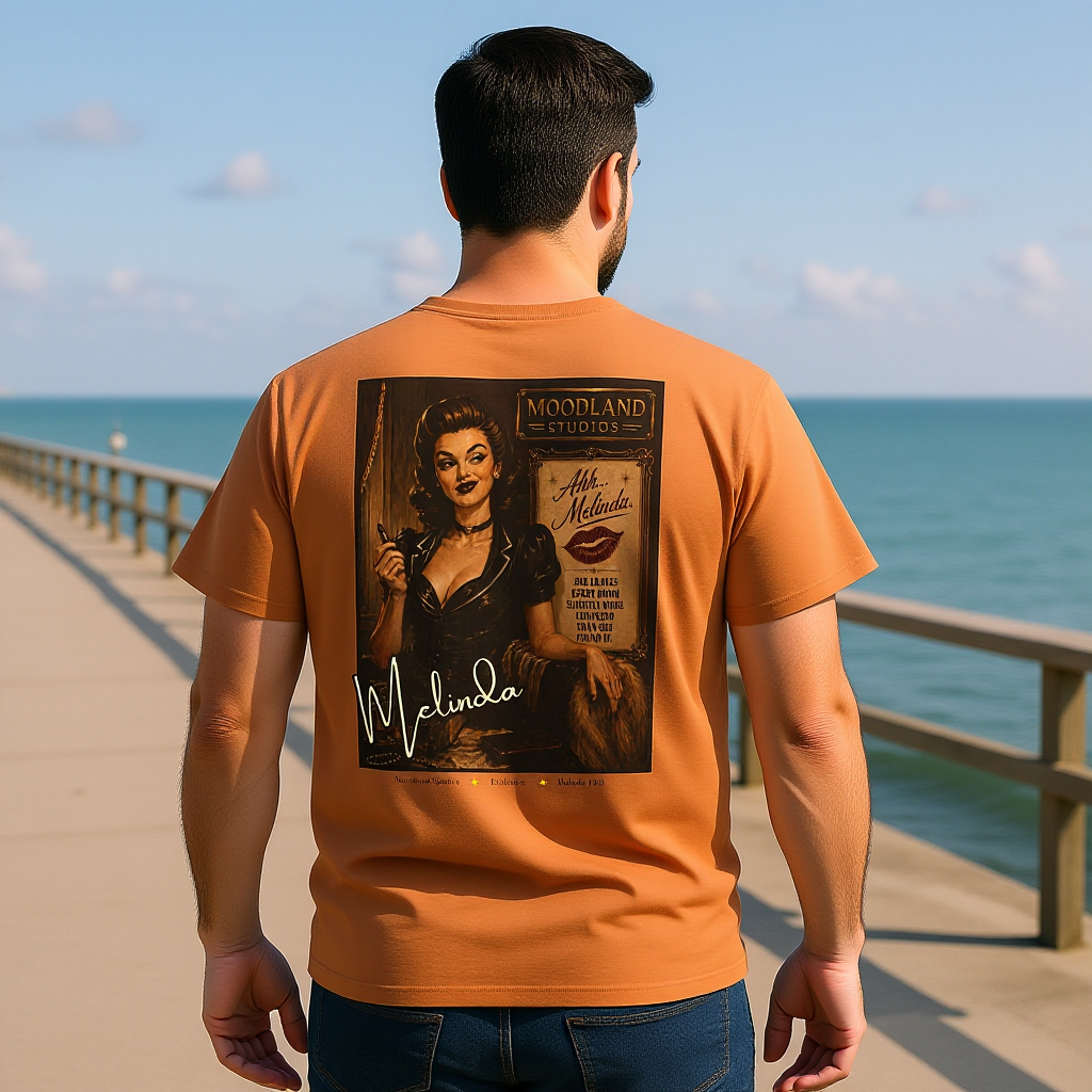 Moodland Studios Melinda Retro T-Shirt  -  Vintage Studio Poster Tee
