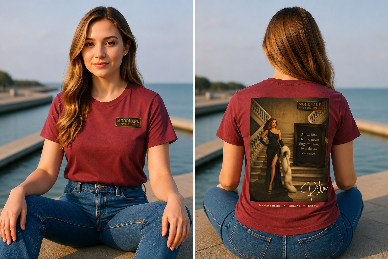 Moodland Studios Retro T‑Shirt — Rita #101 Poster Tee