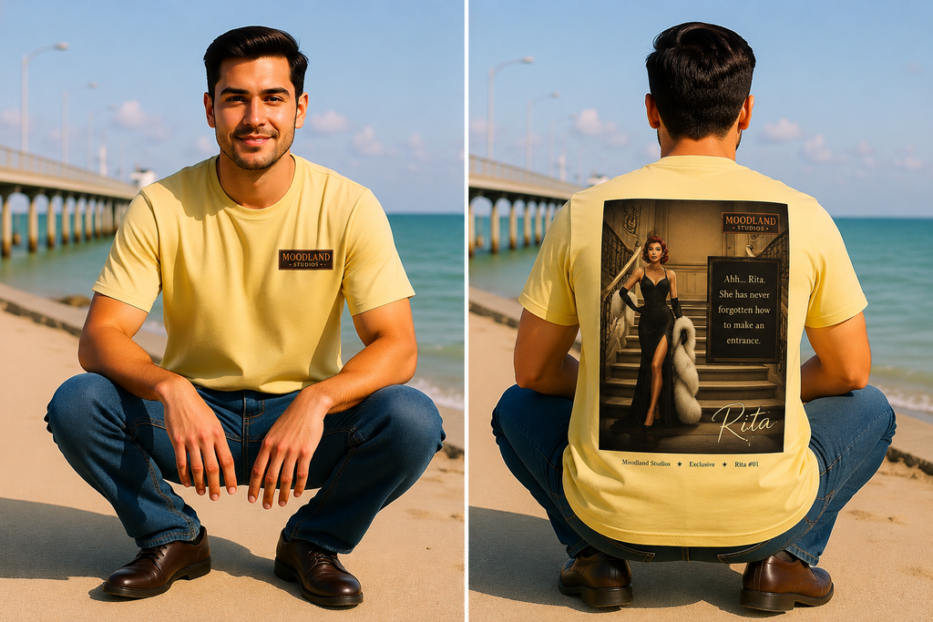 Moodland Studios Retro T‑Shirt — Rita #101 Poster Tee