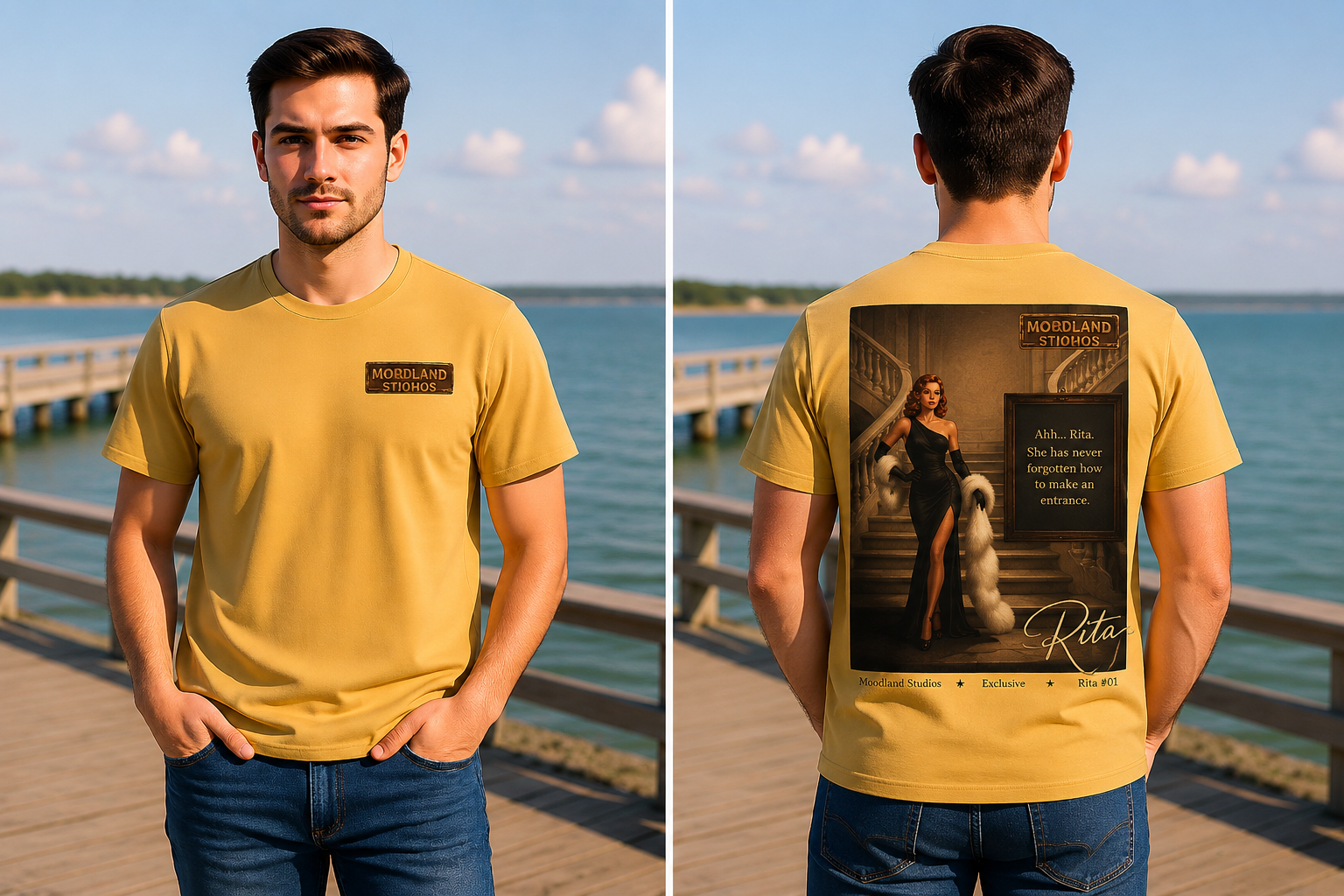 Moodland Studios Retro T‑Shirt — Rita #101 Poster Tee