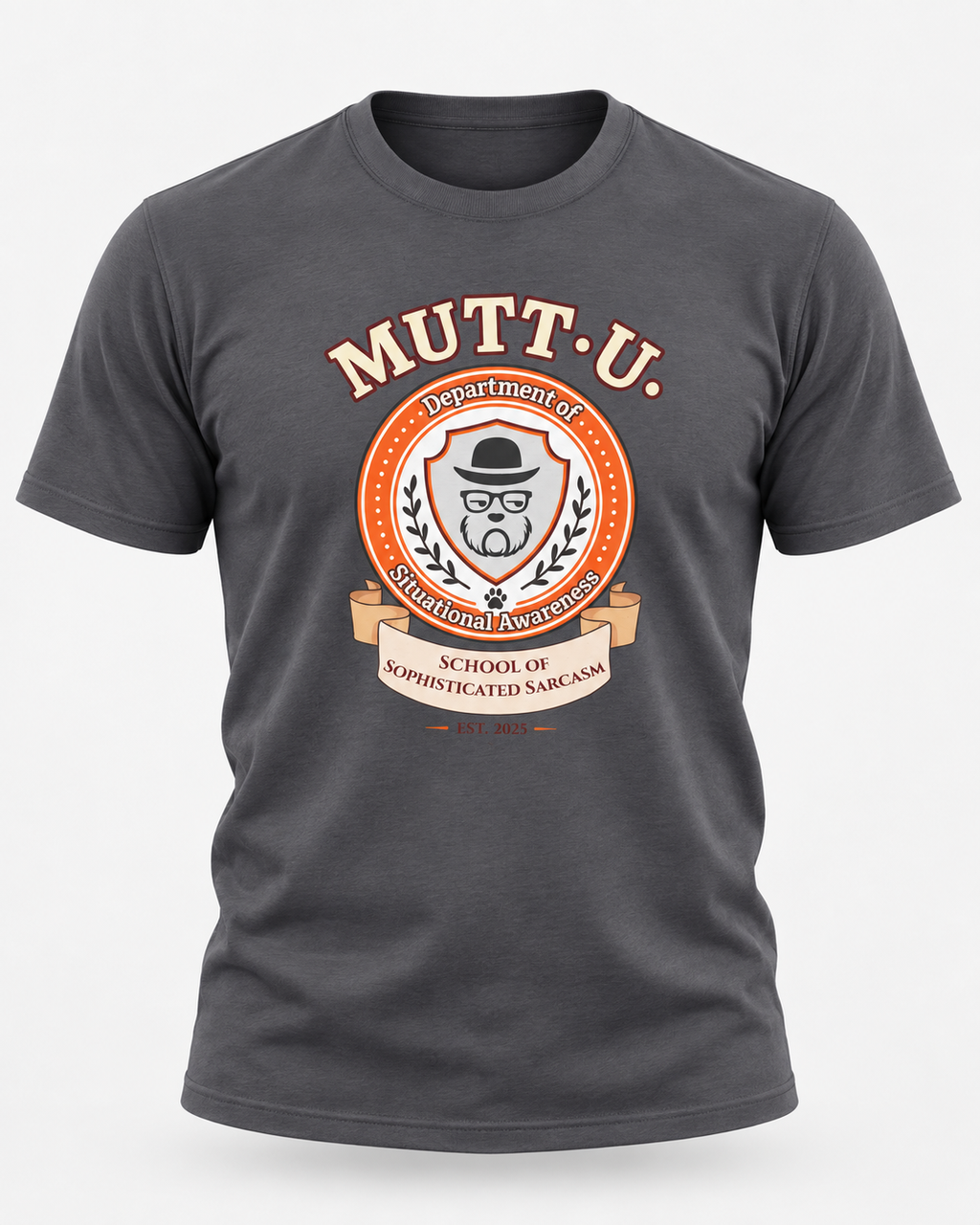 MUTT-U Campus T‑Shirt - Dept of Situational Awareness Mutt Logo Graphic Tee