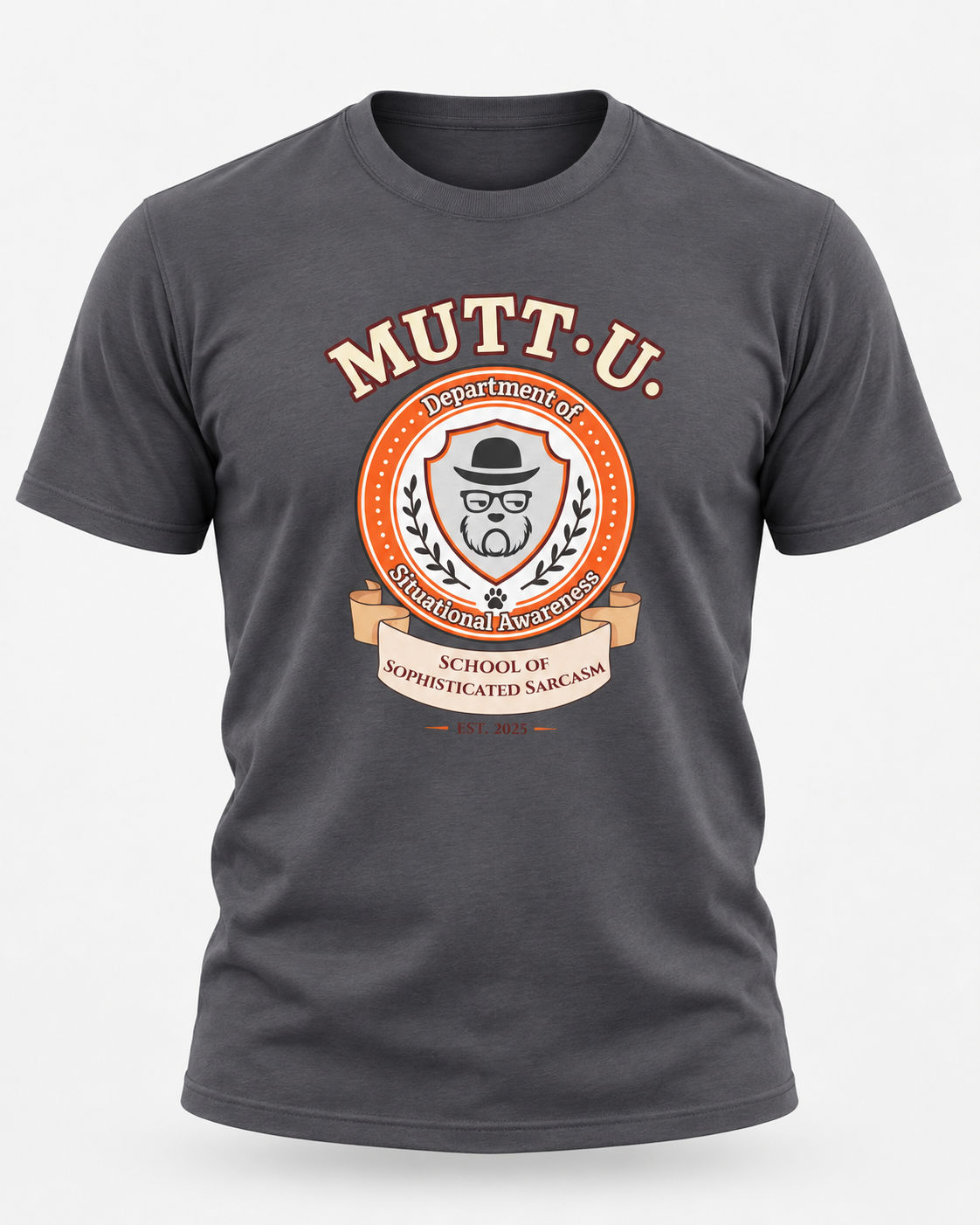 MUTT-U Campus T‑Shirt - Dept of Situational Awareness Mutt Logo Graphic Tee