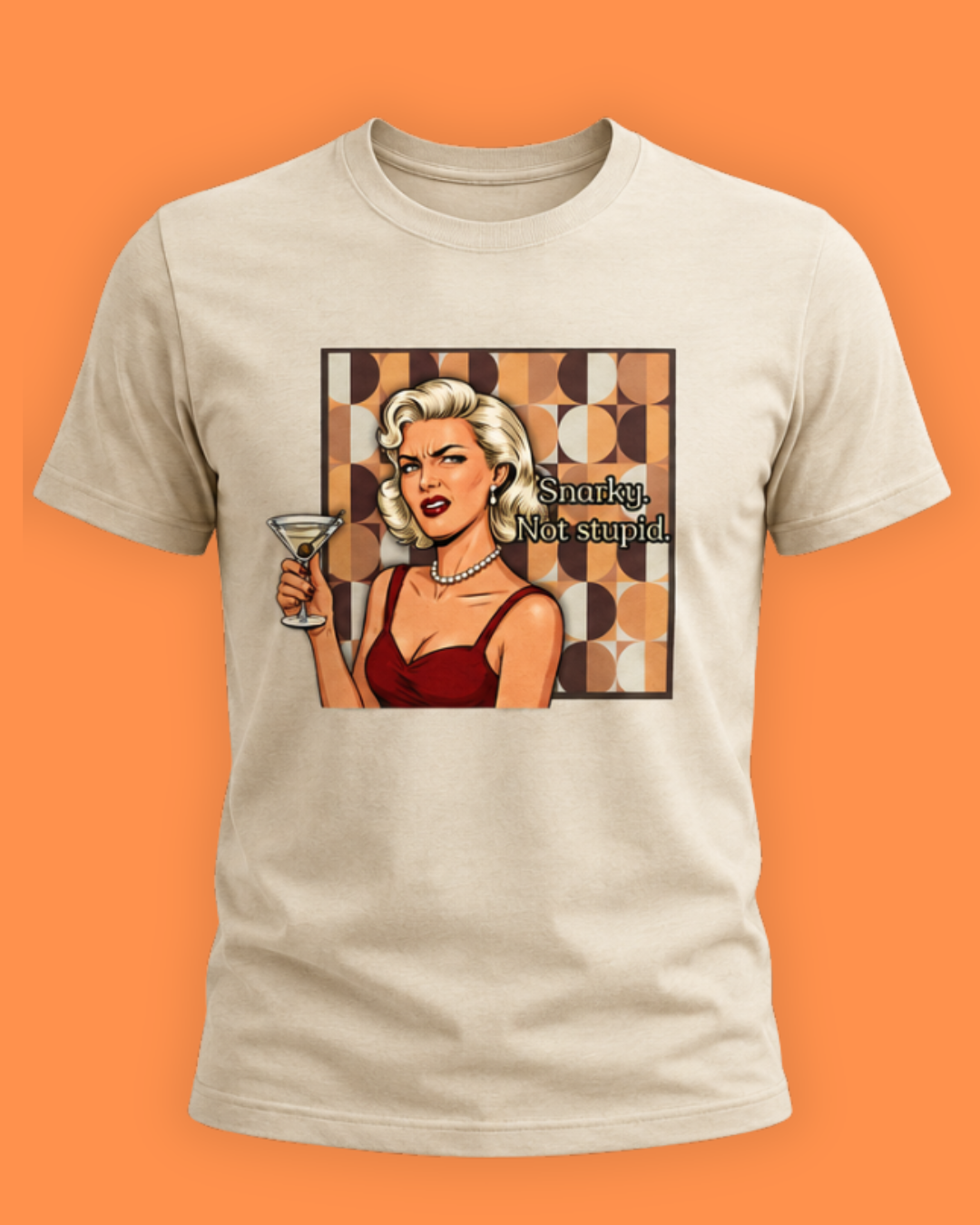 Snarky. Not Stupid. Retro T-Shirt — Vintage Style Mood Swings Graphic Tee