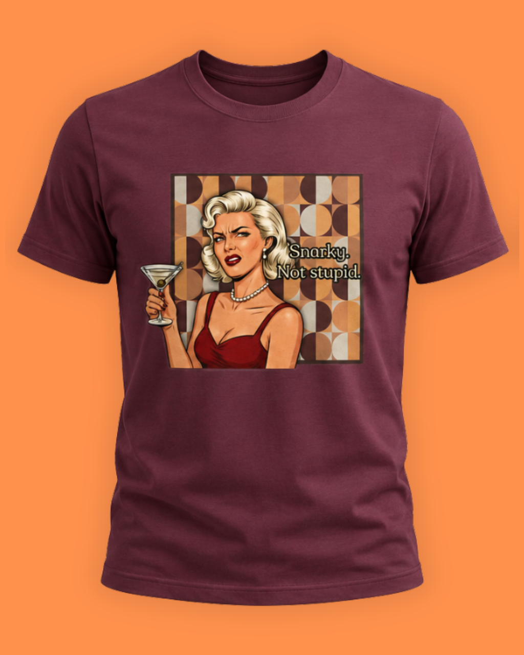 Snarky. Not Stupid. Retro T-Shirt — Vintage Style Mood Swings Graphic Tee