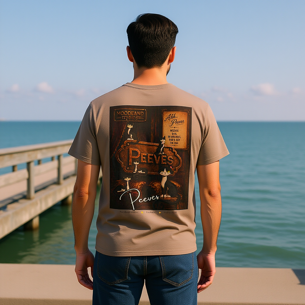 Moodland Studios Peeves Retro T‑Shirt — Vintage Studio Poster Tee