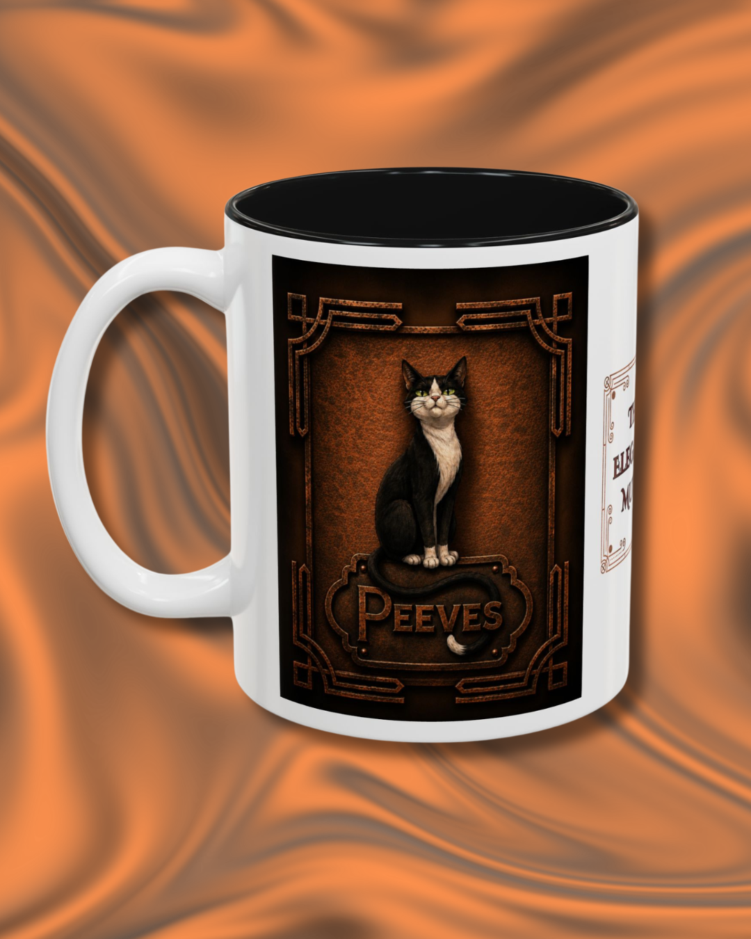 The Elegant Mutt Peeves Accent Mug — Two-Tone Ceramic Coffee Cup