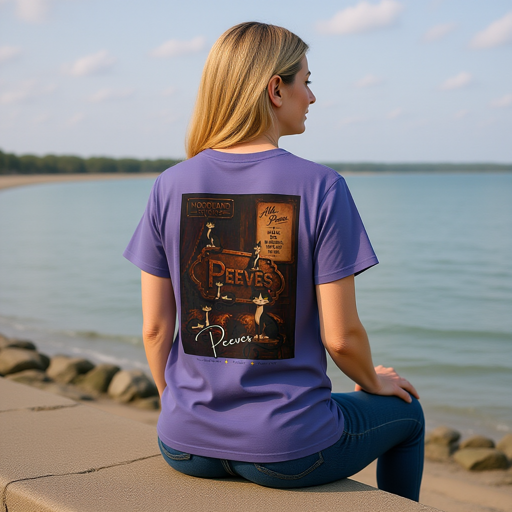 Moodland Studios Peeves Retro T‑Shirt — Vintage Studio Poster Tee