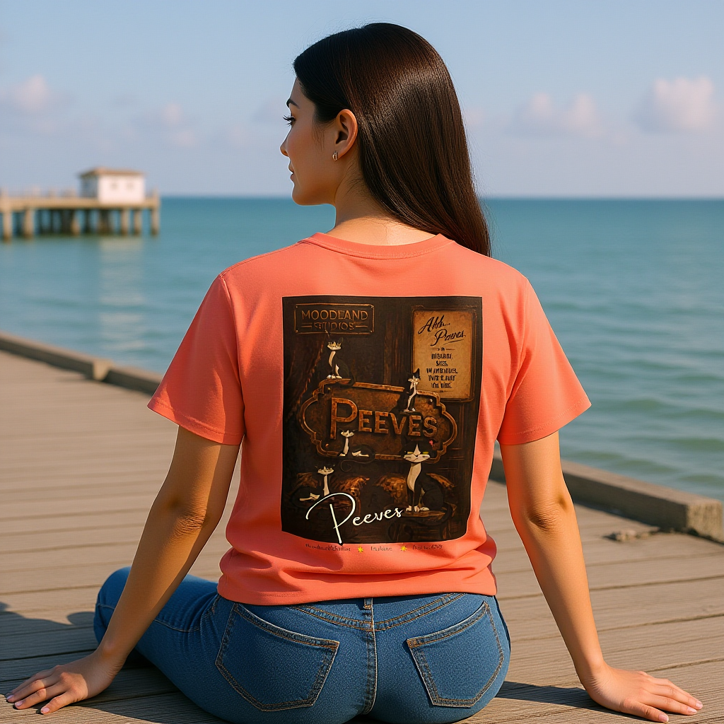Moodland Studios Peeves Retro T‑Shirt — Vintage Studio Poster Tee