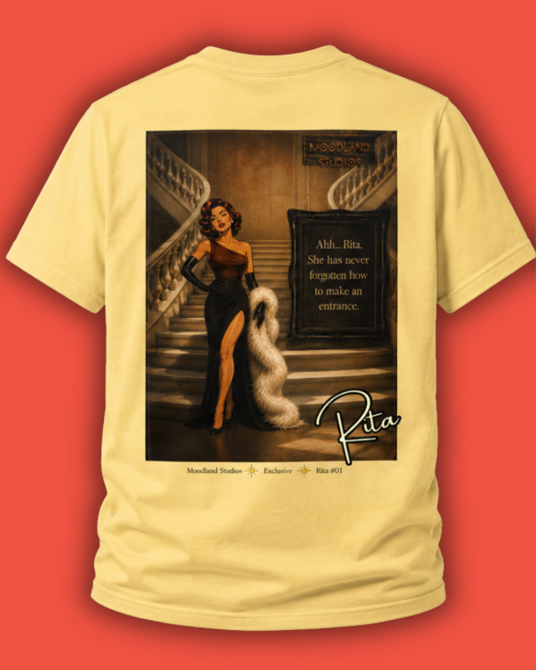 Moodland Studios Retro T‑Shirt — Rita #101 Poster Tee