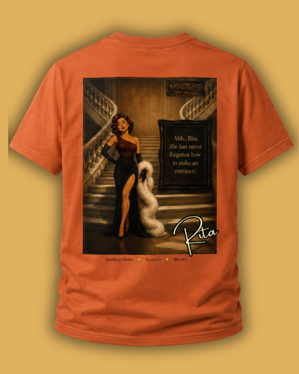 Moodland Studios Retro T‑Shirt — Rita #101 Poster Tee