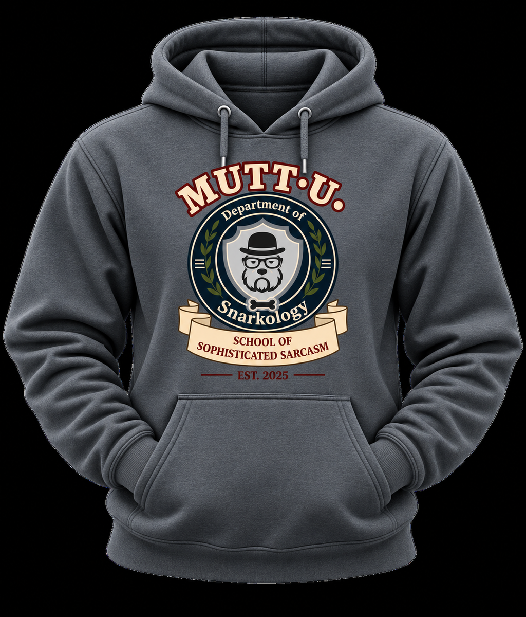 Mutt U Dept of Snarkology Campus Hoodie