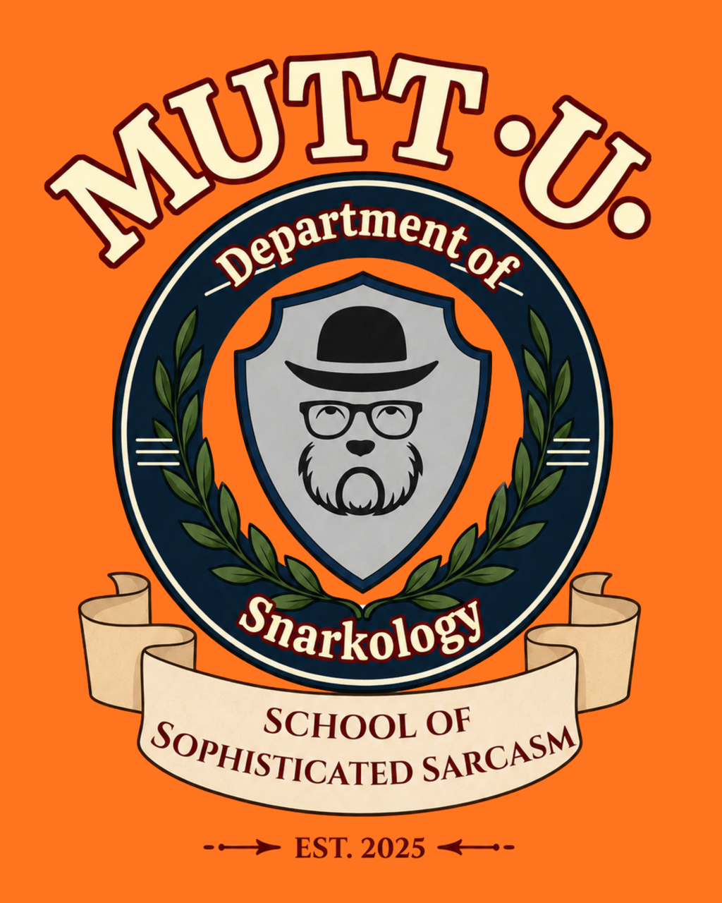Mutt U Snarkology Ceramic Mug — Campus Coffee Cup (11oz)