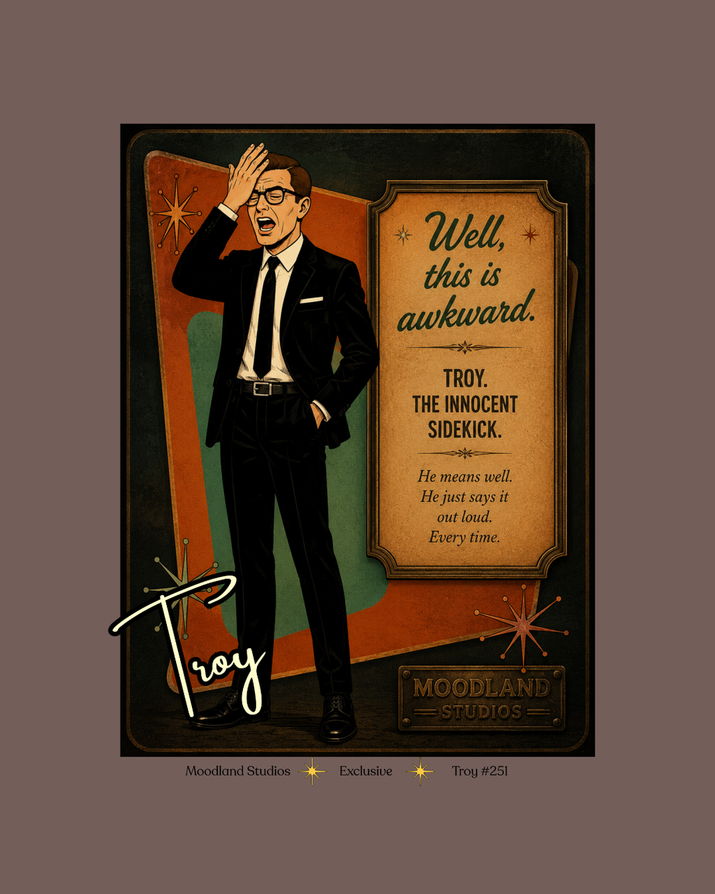 Moodland Studios Troy Retro T-Shirt — Vintage Studio Poster Tee